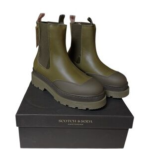 Scotch & Soda Made In Portugal Suede Aubri Chelsea Boot